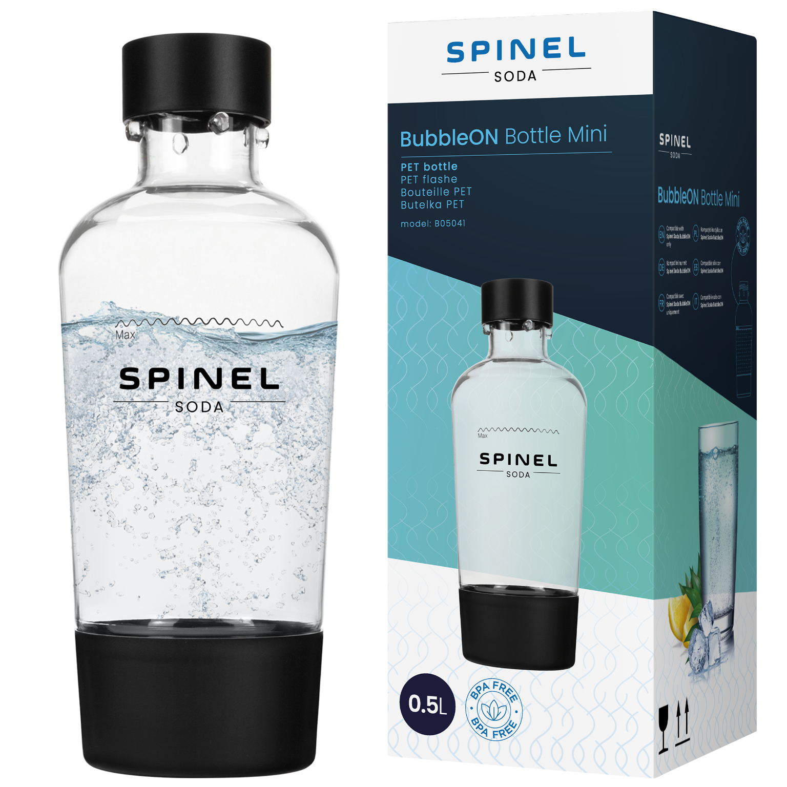 Butelka SpinelSoda Black 500ml