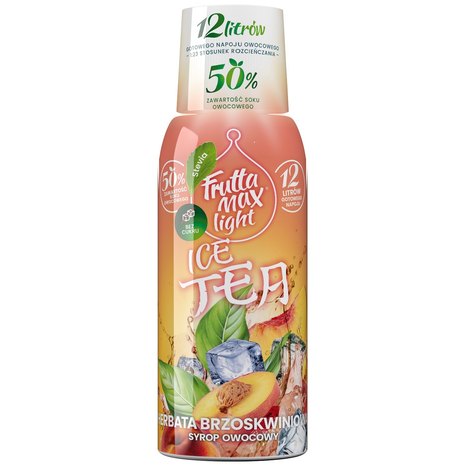 Syrop FruttaMax ICE TEA BRZOSKWINIA LIGHT 500ml